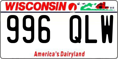 WI license plate 996QLW