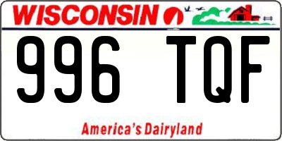 WI license plate 996TQF