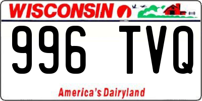 WI license plate 996TVQ