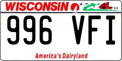 WI license plate 996VFI