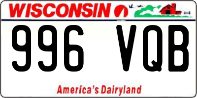 WI license plate 996VQB