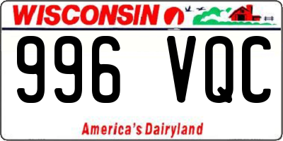 WI license plate 996VQC