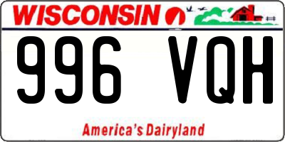 WI license plate 996VQH