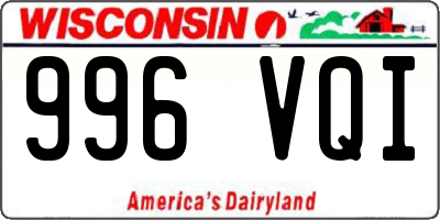 WI license plate 996VQI