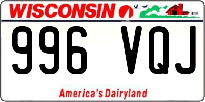 WI license plate 996VQJ
