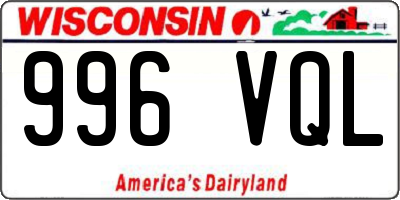 WI license plate 996VQL
