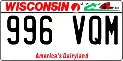 WI license plate 996VQM