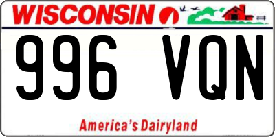 WI license plate 996VQN