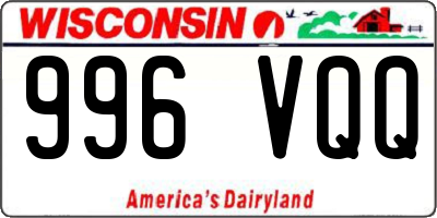 WI license plate 996VQQ