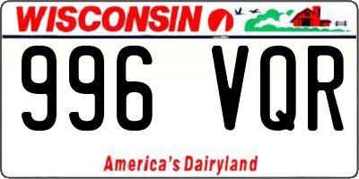 WI license plate 996VQR