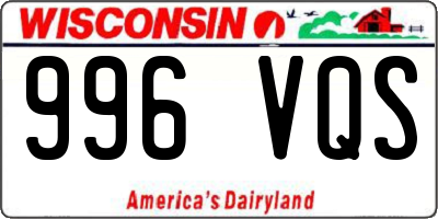 WI license plate 996VQS
