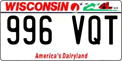 WI license plate 996VQT
