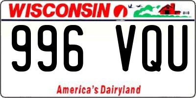 WI license plate 996VQU