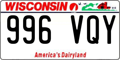 WI license plate 996VQY
