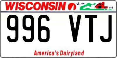 WI license plate 996VTJ