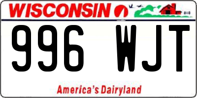 WI license plate 996WJT