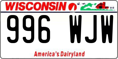 WI license plate 996WJW