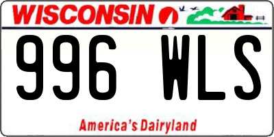 WI license plate 996WLS