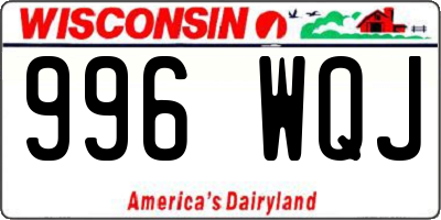 WI license plate 996WQJ