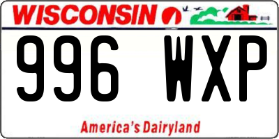 WI license plate 996WXP