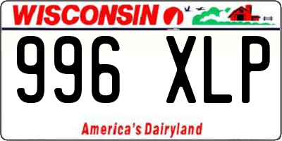 WI license plate 996XLP