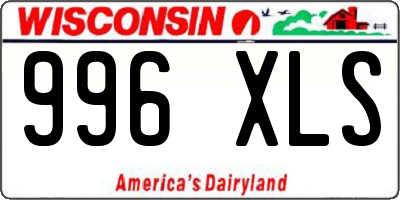WI license plate 996XLS