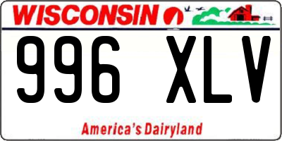 WI license plate 996XLV