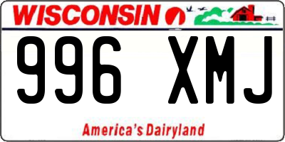WI license plate 996XMJ