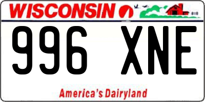 WI license plate 996XNE