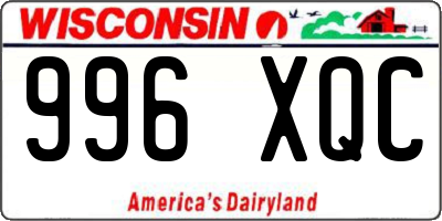 WI license plate 996XQC