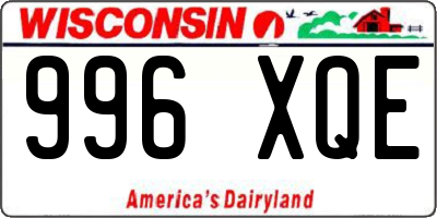 WI license plate 996XQE