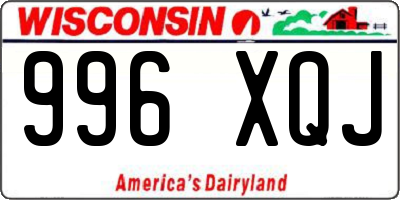 WI license plate 996XQJ