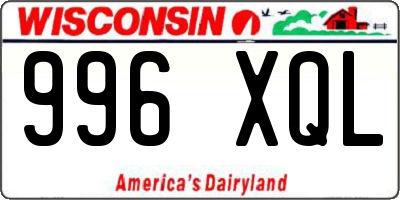 WI license plate 996XQL