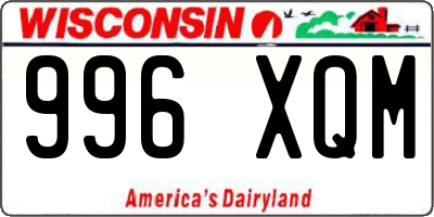 WI license plate 996XQM