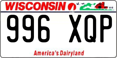 WI license plate 996XQP