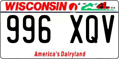 WI license plate 996XQV