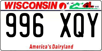 WI license plate 996XQY
