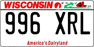 WI license plate 996XRL