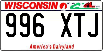 WI license plate 996XTJ