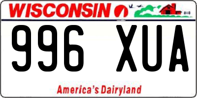 WI license plate 996XUA