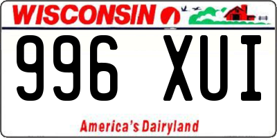 WI license plate 996XUI