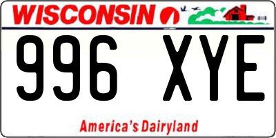 WI license plate 996XYE