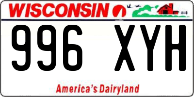 WI license plate 996XYH