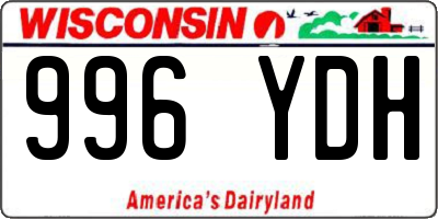 WI license plate 996YDH