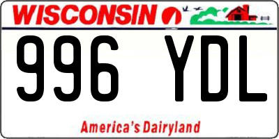 WI license plate 996YDL