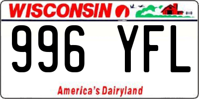 WI license plate 996YFL