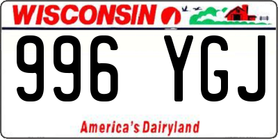 WI license plate 996YGJ