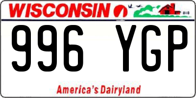 WI license plate 996YGP