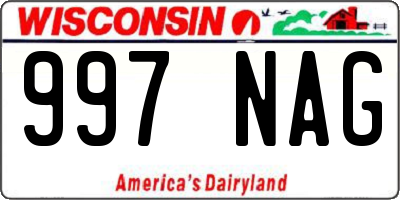 WI license plate 997NAG