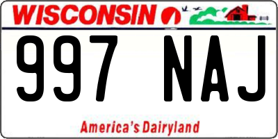 WI license plate 997NAJ